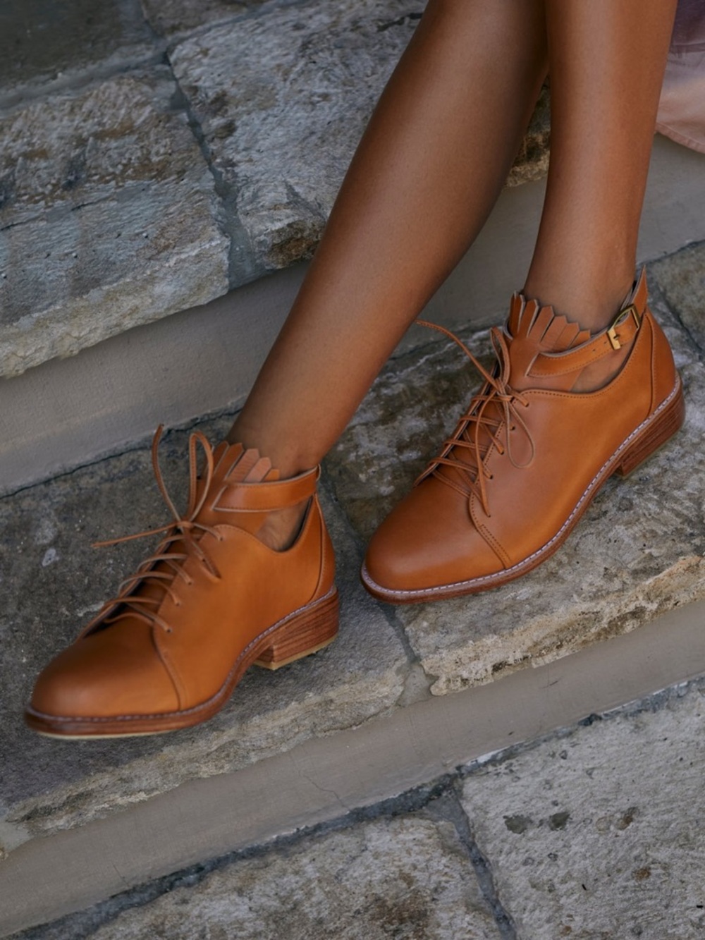 Bali Elf Boston Handmade Leather Oxfords - sz 8.5